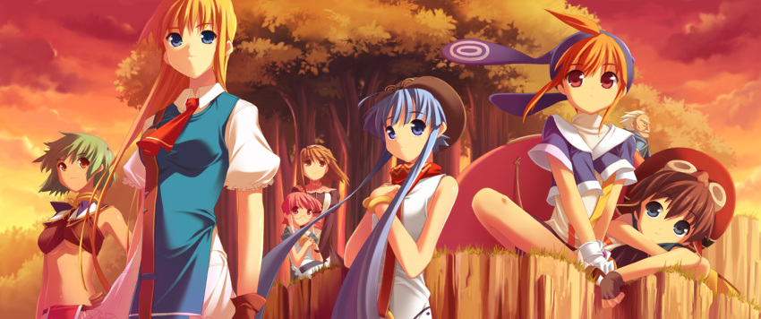 blonde_hair, blue_eyes, blue_hair, brown_eyes, brown_hair, end, end_game, epona