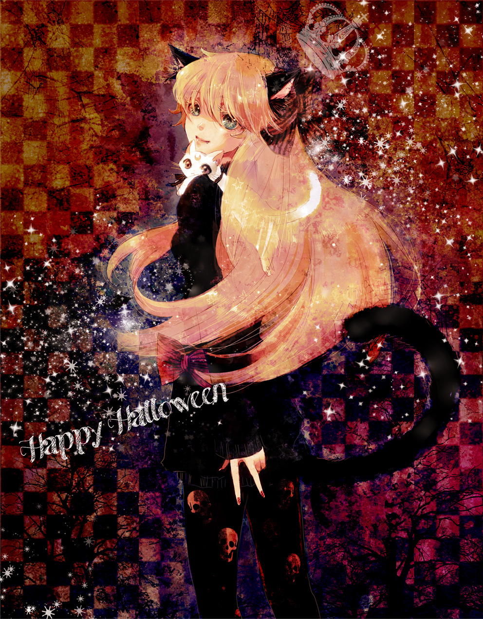 aino_minako, animal_ears, animal_on_shoulder, artemis_(sailor_moon), bishoujo_senshi_sailor_moon, black_legwear, blonde_hair, blue_eyes