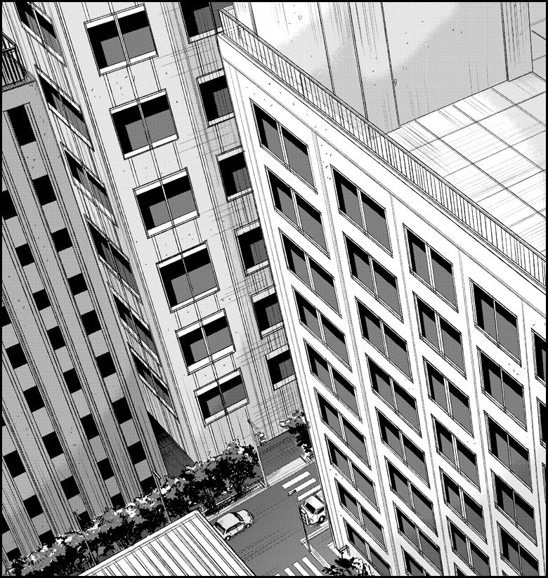 1k, building, car, cityscape, copyright_request, crosswalk, lamppost, monochrome