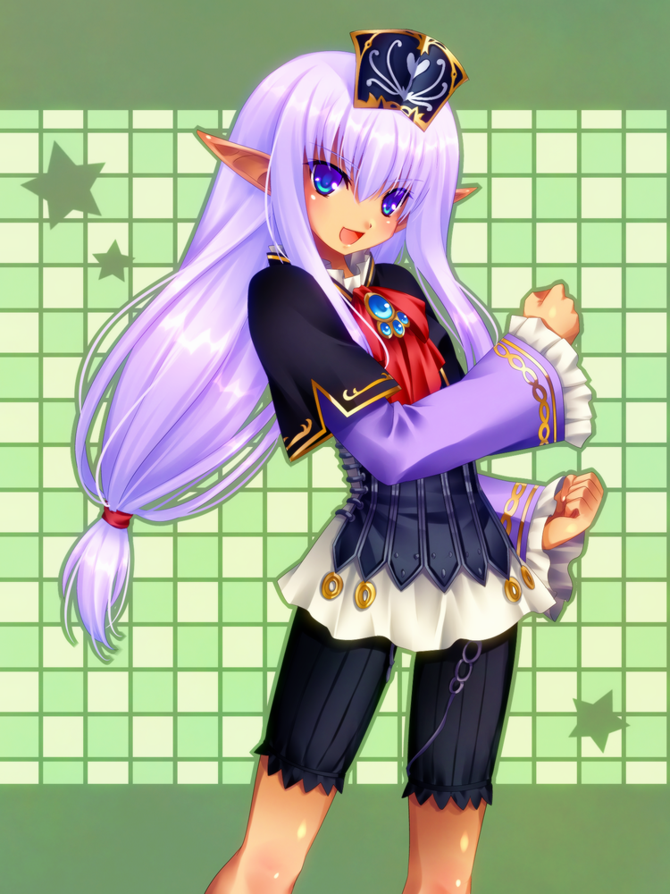 bad_id, bangs, blue_eyes, clenched_hands, dissidia_final_fantasy, elf, elvaan, final_fantasy