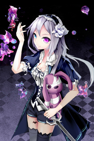 bandage, bandages, breasts, bubble, coat, corset, doll, flower