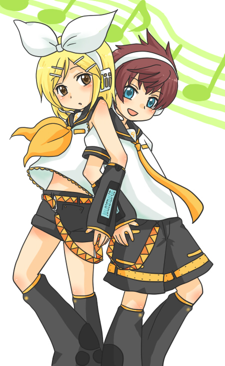 1boy, 1girl, 2boys, asbel_lhant, blonde_hair, blue_eyes, brown_eyes, brown_hair
