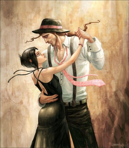bleach, dance, dress, ise_nanao, kyoraku_shunsui, tagme