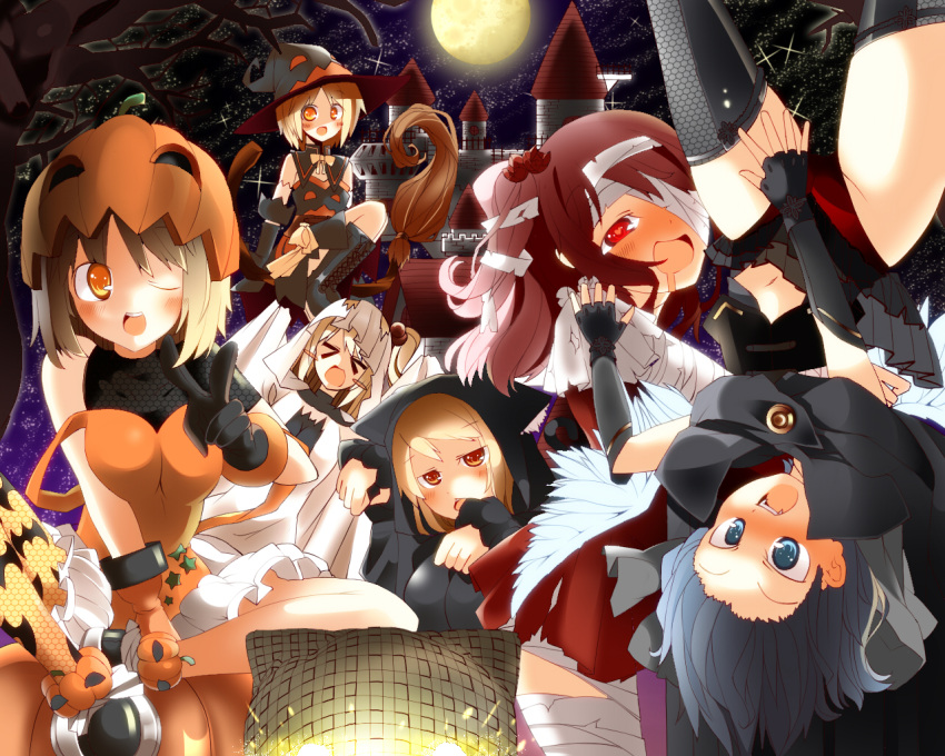 >_<, :d, alice_margatroid, alice_margatroid_(pc-98), angel_wings, bandage, bandages, bare_shoulders