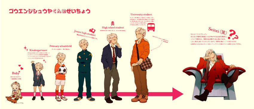 adult, age_progression, bad_id, ball, blue_hair, casual, child, crossed_legs