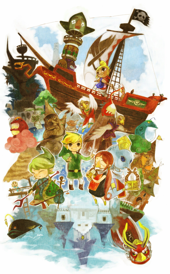 castle, great_deku_tree, harp, instrument, komali, link, makar, medli