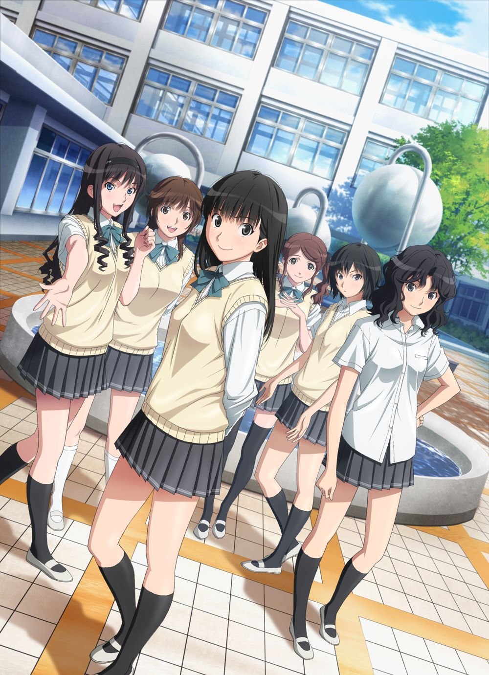 :d, amagami, ayatsuji_tsukasa, black_hair, blue_eyes, brown_hair, dress_shirt, hairband