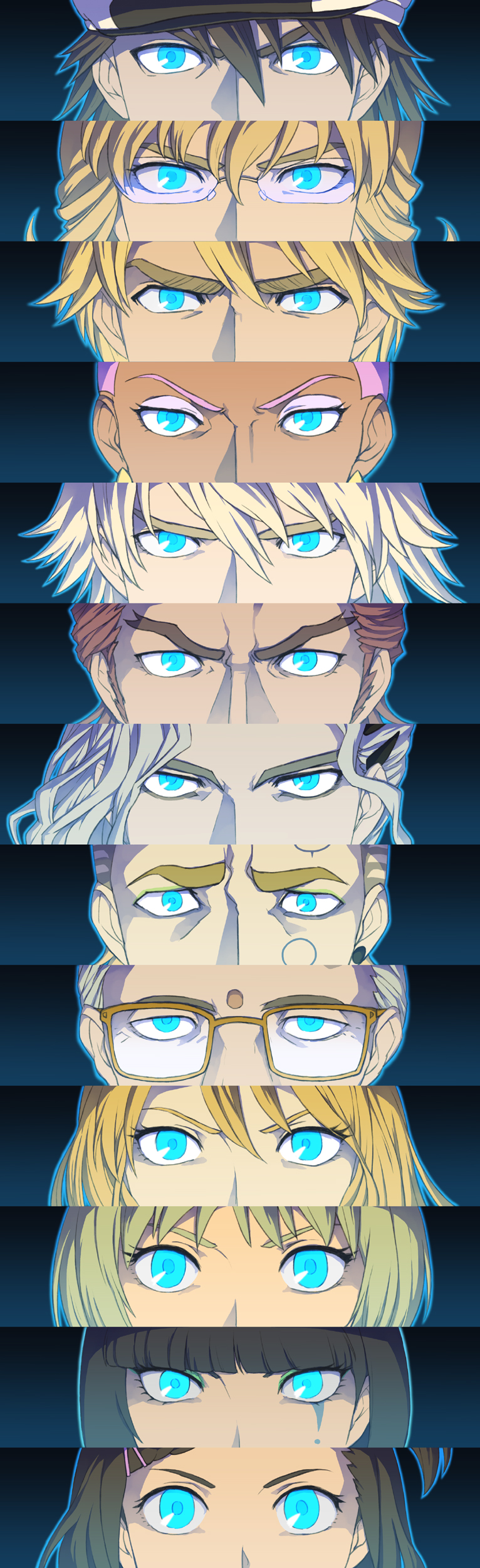 6+boys, absurdres, age_difference, albert_maverick, antonio_lopez, barnaby_brooks_jr, blonde_hair, blue_eyes