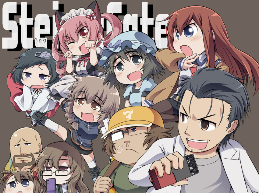 bald, bike_shorts, black_hair, blue_eyes, braid, brown_eyes, brown_hair, celebi_ryousangata