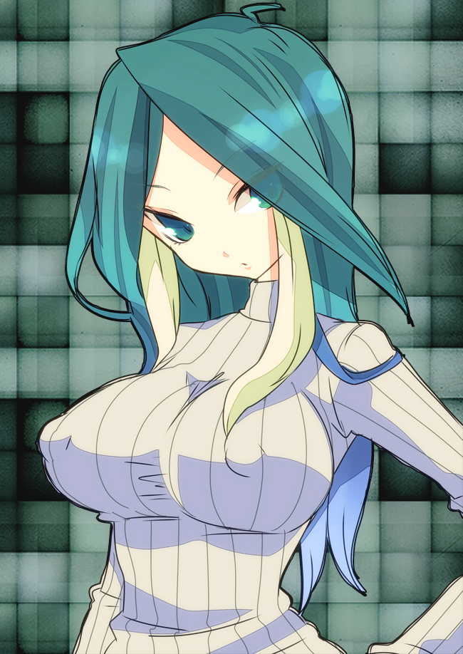 blue_hair, breasts, erect_nipples, inazuma_eleven, inazuma_eleven_(series), large_breasts, long_hair, memeo_(candy_house)