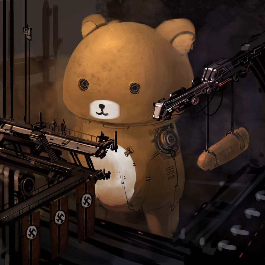 highres, mecha, nazi, prog_wang, rilakkuma, san-x, swastika