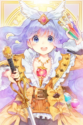 bangs, belt, blue_eyes, blue_hair, blush, bow, clarice, clarice_altheim