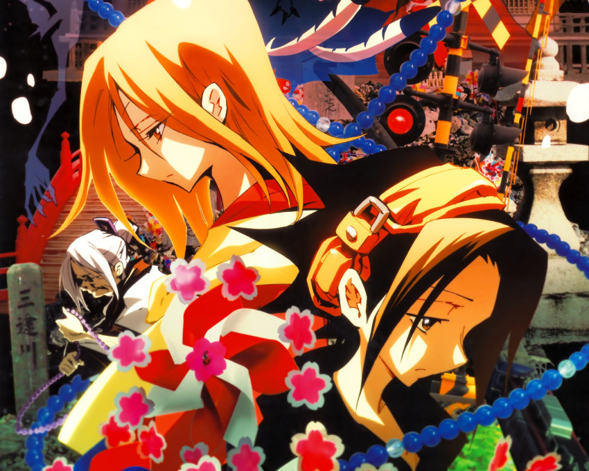 headphones, kyoyama_anna, shaman_king, tagme, yoh_asakura