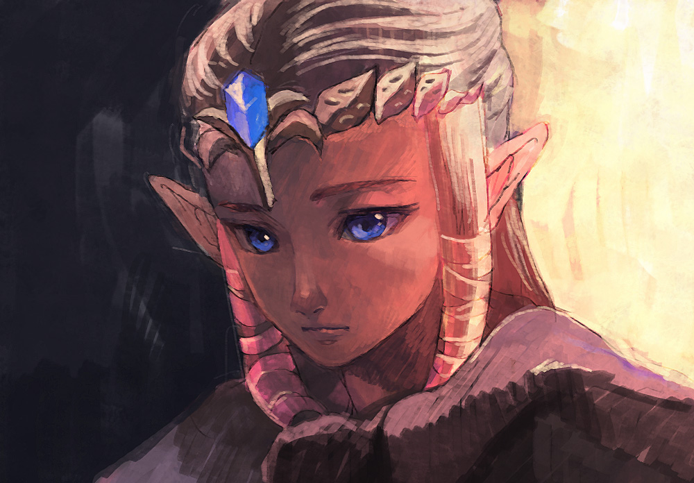 blue_eyes, brown_hair, long_hair, nintendo, penta5, pointy_ears, princess_zelda, the_legend_of_zelda, tiara, twilight_princess