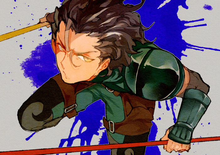 black_hair, dual_wielding, fate/stay_night, fate/zero, fate_(series), gae_buidhe, gae_dearg, lancer_(fate/zero)
