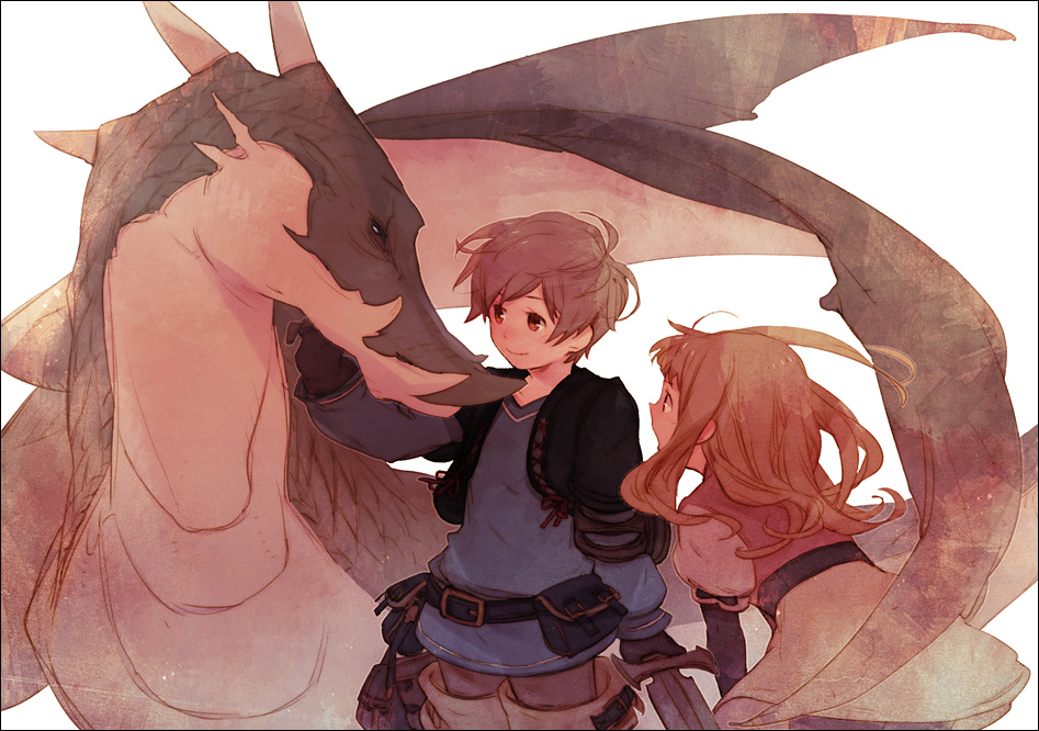 aire, belt, boots, boy, brand, brown_hair, dragon, dragon_(hikari_no_4_senshi)
