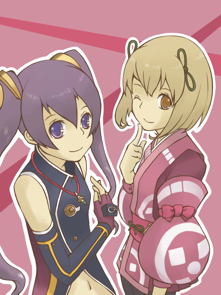 ar_tonelico, ar_tonelico_iii, blue_eyes, blue_hair, bow, brown_eyes, brown_hair, cocona_vatel