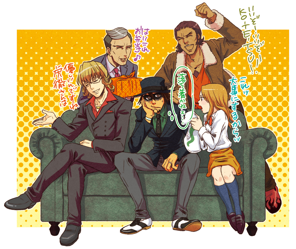 4boys, alexander_lloyds, antonio_lopez, babibubebo, barnaby_brooks_jr, blonde_hair, brown_hair, fedora