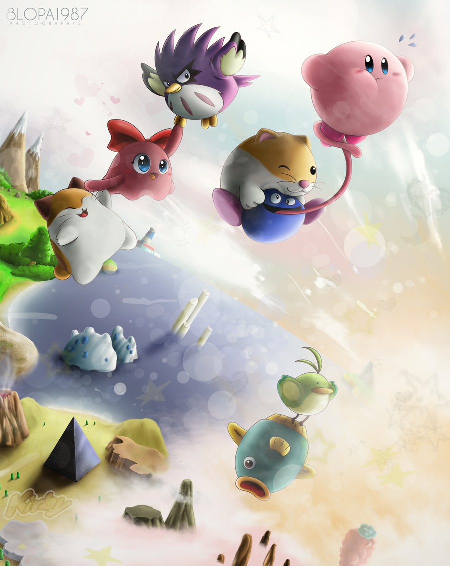 1girl, 6+boys, animal, bird, blob, blopa1987, blue_eyes, cat