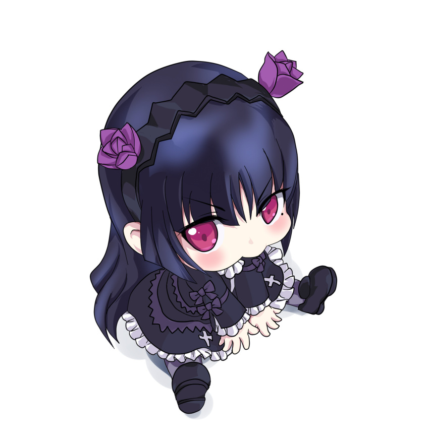 chibi, gokou_ruri, gothic_lolita, guchurimu_genrishugi, highres, lolita_fashion, long_hair, ore_no_imouto_ga_konna_ni_kawaii_wake_ga_nai, petanko, purple_eyes, violet_eyes