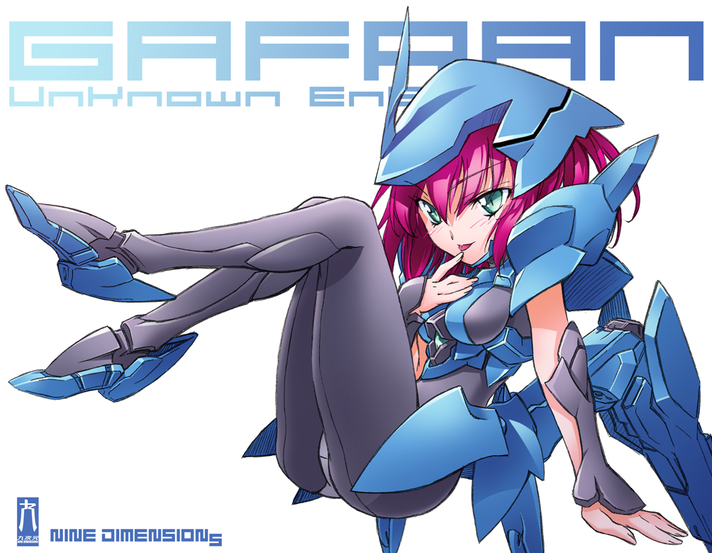 blue_eyes, bodysuit, gafran, gundam, gundam_age, helmet, kuzuryuu_kennosuke, mecha, mecha_musume, panties, panties_under_pantyhose, pantyhose, personification, red_hair, redhead, short_hair, underwear