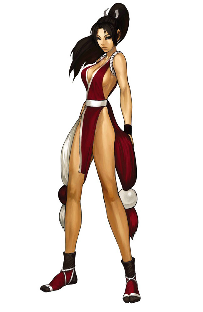black_hair, breasts, cleavage, fatal_fury, japanese_clothes, king_of_fighters, king_of_fighters_2001, long_hair