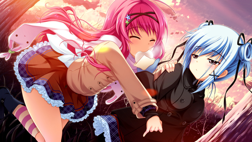 game_cg, kinomoto_hana, kinomoto_nokia, renai_zero_kilometer, yuunagi_seshina