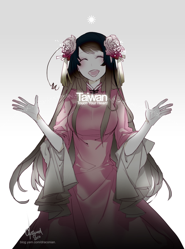 ^_^, ahoge, antenna2669, antenna_(draconian), arms_up, axis_powers_hetalia, bangs, blush