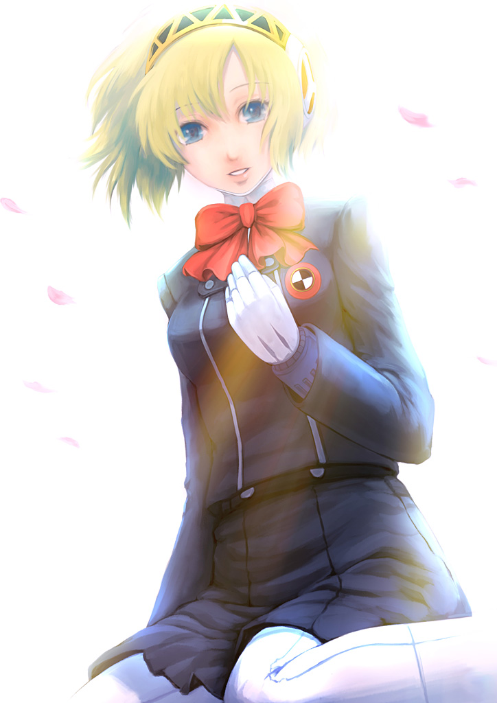 android, bad_id, blonde_hair, blue_eyes, bow, c-brown, persona, persona_3