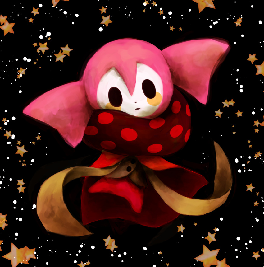 bad_id, charlotte_(madoka_magica), highres, mahou_shoujo_madoka_magica, no_humans, solo, star, zawa-yoshi-yun