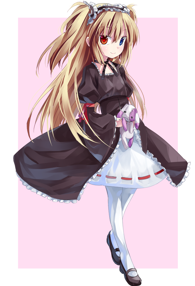 blue_eyes, boku_wa_tomodachi_ga_sukunai, dress, gothic_lolita, hairband, hasegawa_kobato, heterochromia, lolita_fashion