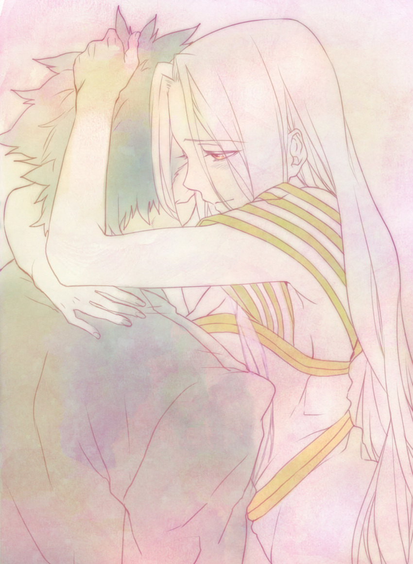 1girl, black_hair, couple, dress, emiya_kiritsugu, fate/stay_night, fate/zero, fate_(series)