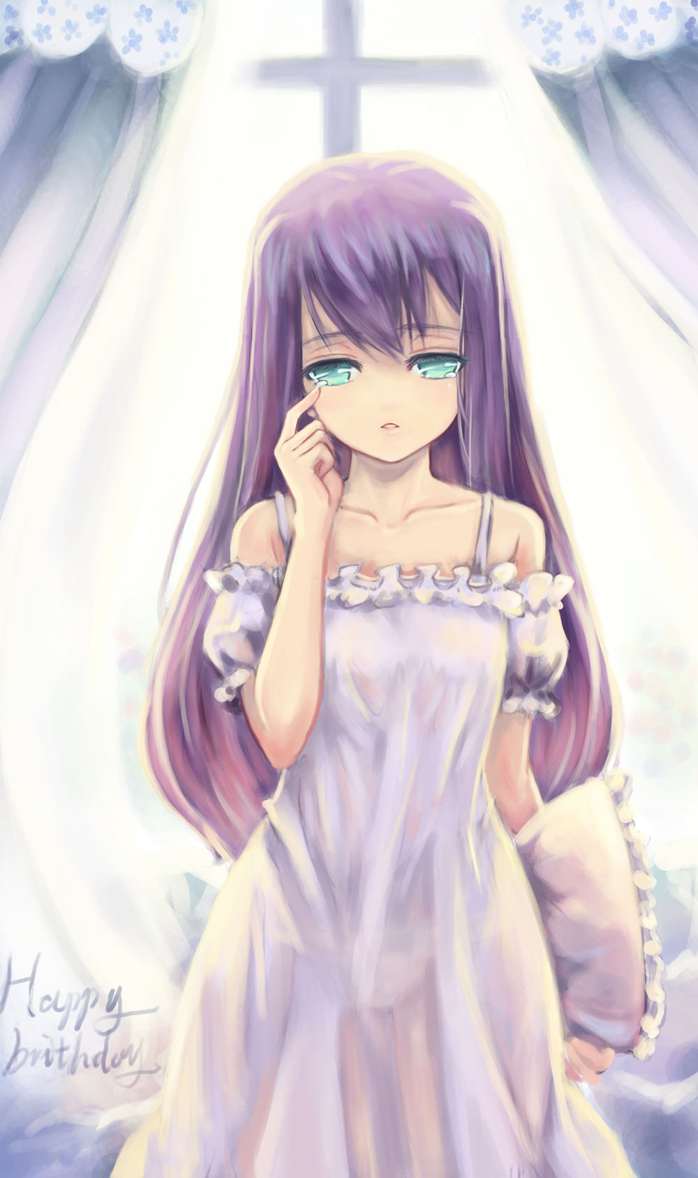 blue_eyes, bryanth, engrish, happy_birthday, highres, kazahana_mashiro, long_hair, my-hime