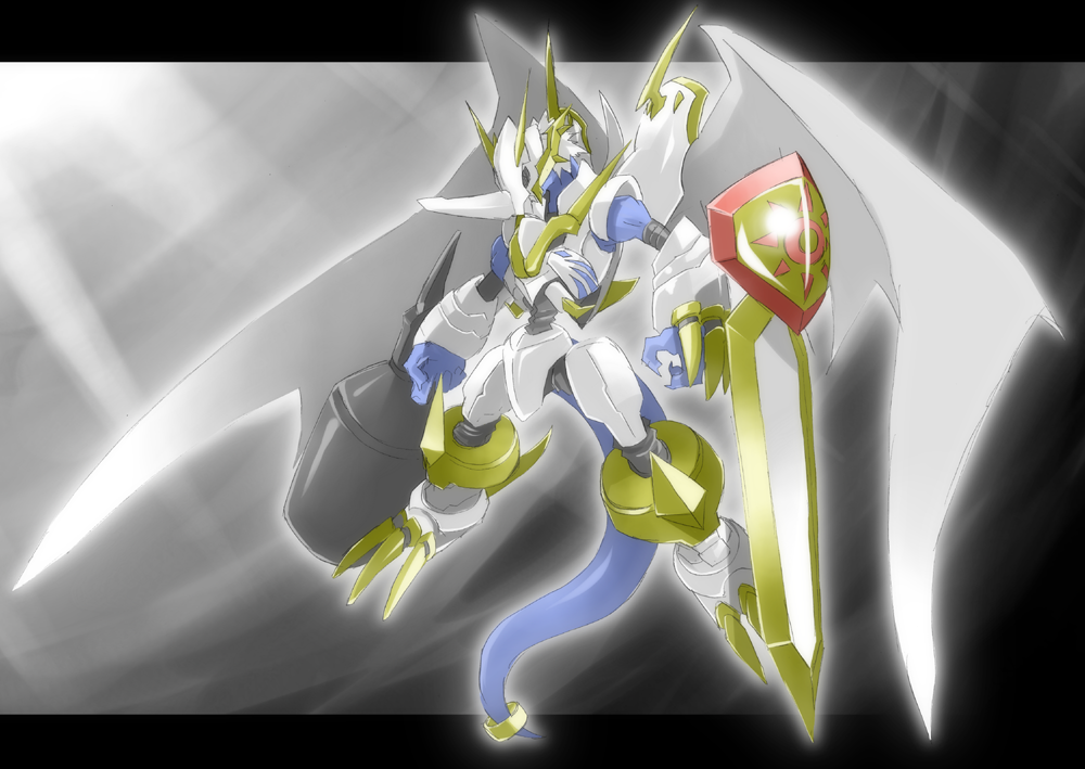 cannon, chicago-x, digimon, dragon, fusion, horn, imperialdramon, monster