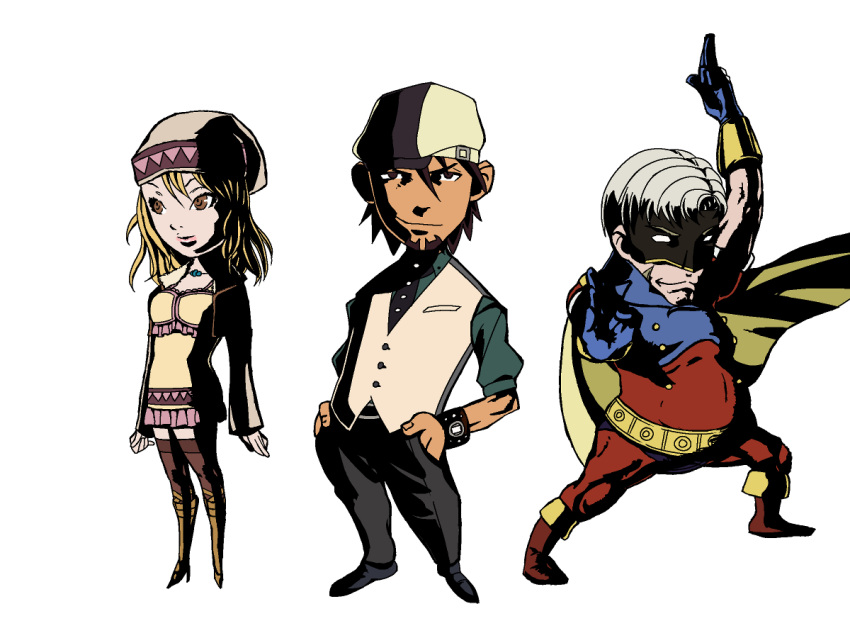 kaburagi_t_kotetsu, karina_lyle, legend_(tiger_&amp;_bunny), lord_(tvtropes), parody, style_parody, tiger_&amp;_bunny, viewtiful_joe