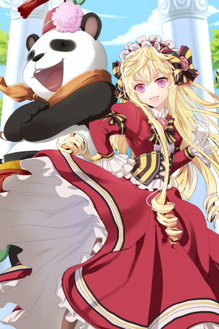 :d, bangs, blonde_hair, bow, choker, cinia_pacifica, corset, dress