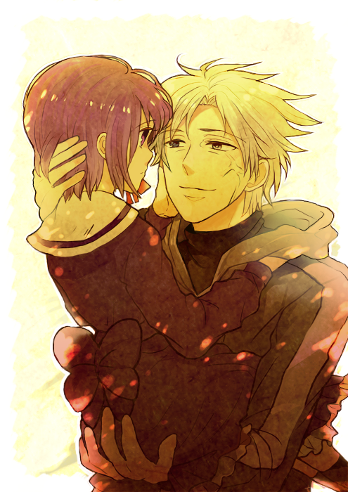 1girl, aya_tori, carrying, child, dress, face-to-face, fate/stay_night, fate/zero