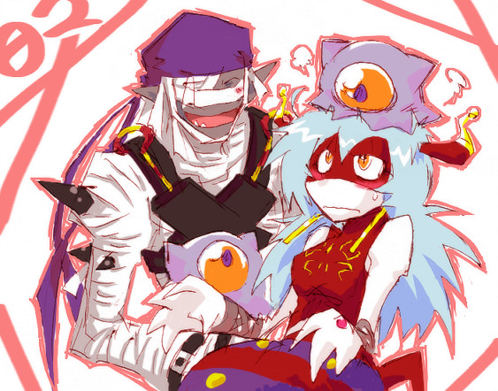 arachnemon, bandage, bandages, digimon, digimon_adventure_02, earrings, horns, jewelry