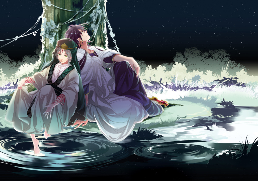 arabian_clothes, himuka_roko, ja'far, ja'far, keffiyeh, looking_up, magi_the_labyrinth_of_magic, male