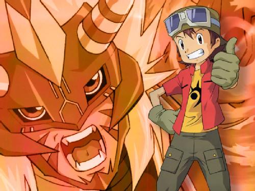 agnimon, brown_hair, digimon, digimon_frontier, japanooga_packs, kanbara_takuya, lilo_and_goku_jetix, michael_reisz