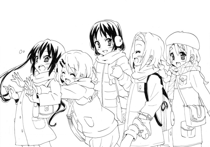 bass_guitar, black_hair, hirasawa_yui, instrument, k-on!, k-on!_movie, kotobuki_tsumugi, nakano_azusa