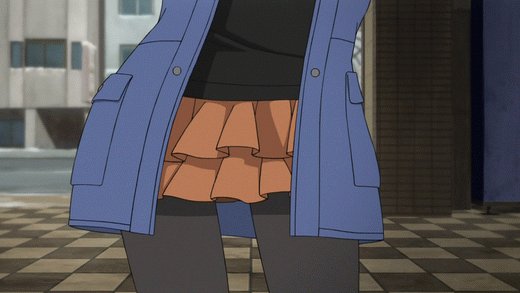animated_gif, ass_shake, close-up, darker_than_black, hips, pantyhose, screencap, skirt