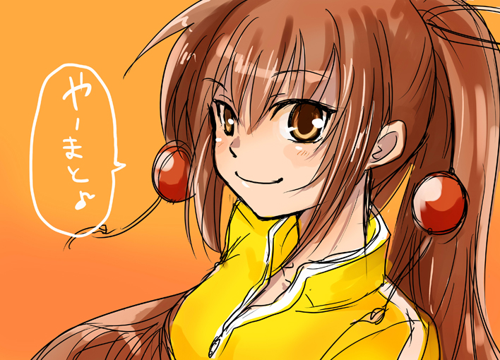 bad_id, brown_eyes, brown_hair, kawakami_kazuko, long_hair, maji_de_watashi_ni_koi_shinasai!, nannnann, ponytail