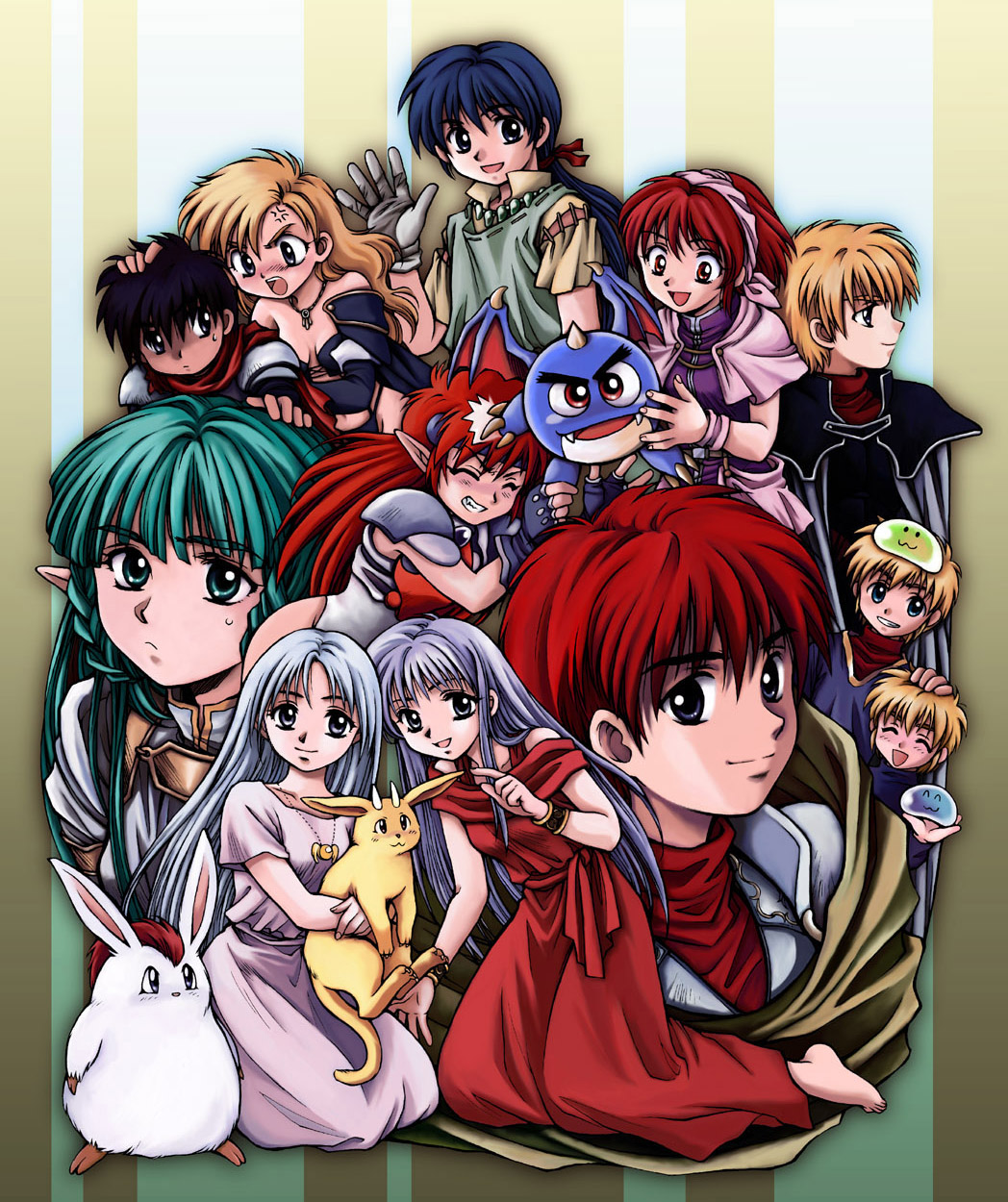 6+boys, 6+girls, adol_christin, areios, ares_(brandish), brandish, character_request, chris