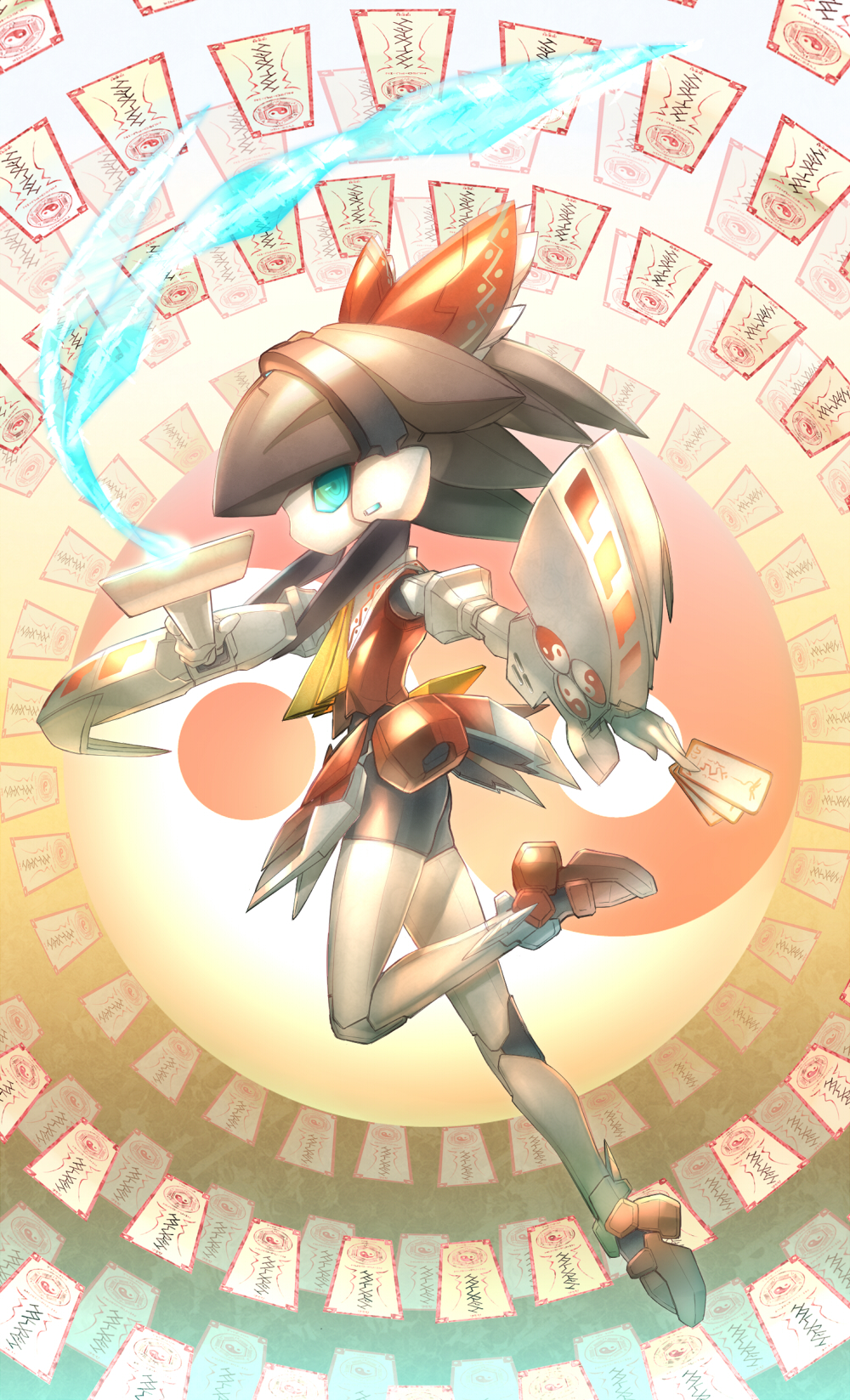 bow, hair_bow, hakurei_reimu, high_heels, highres, mecha_musume, medabots, medarot