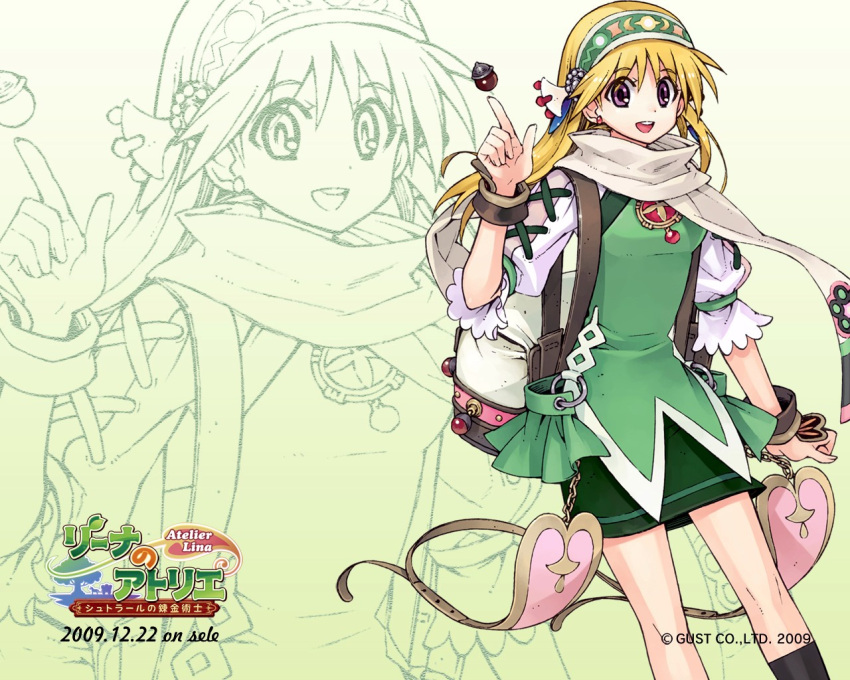 2009, :d, atelier_(series), atelier_lina, backpack, bag, bangs, black_legwear