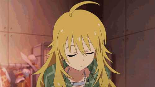 1girl, ahoge, animated, animated_gif, blonde, blonde_hair, boots, green_eyes, hoshii_miki, idolmaster, jewelry, long_hair, lowres, necklace, open_mouth, photo_shoot, posing, screen_capture, screencap, smile, solo