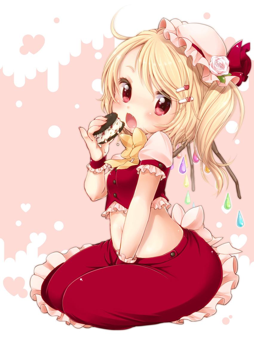 absurdres, adapted_costume, bad_id, between_legs, blonde_hair, blush, bowtie, child