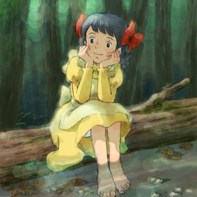 akage_no_anne, anne_of_green_gables, barefoot, bow, diana_barry, dress, feet, feet_in_water