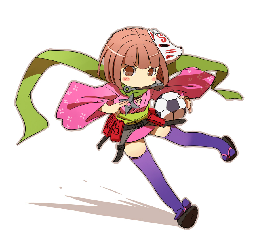 araya_konko, bad_id, ball, bob_cut, brown_eyes, brown_hair, inazuma_eleven, inazuma_eleven_(series)
